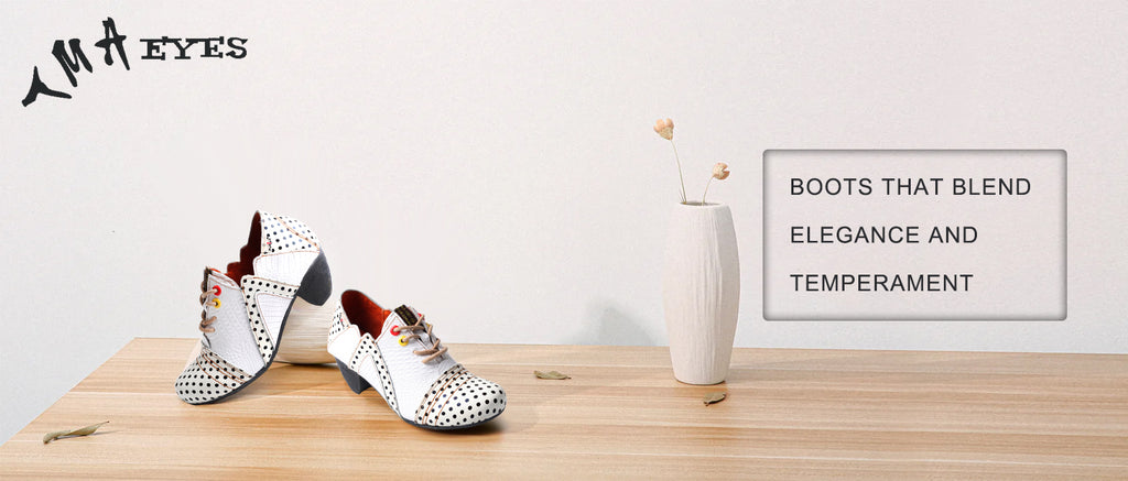Discover the Charm of TMA EYES Polka Dot Leather Shoes