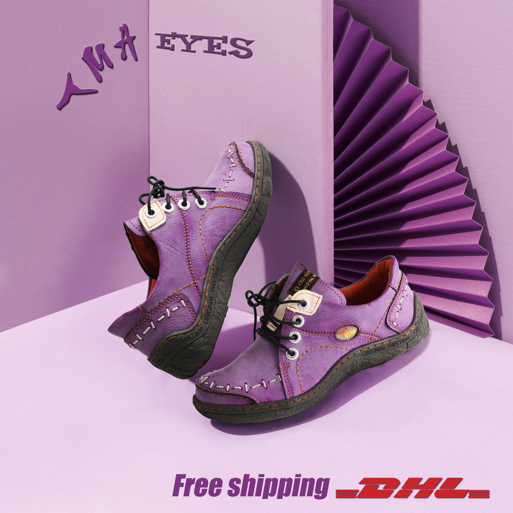 Unveiling TMA EYES' Latest Purple Color Genuine Leather Shoes