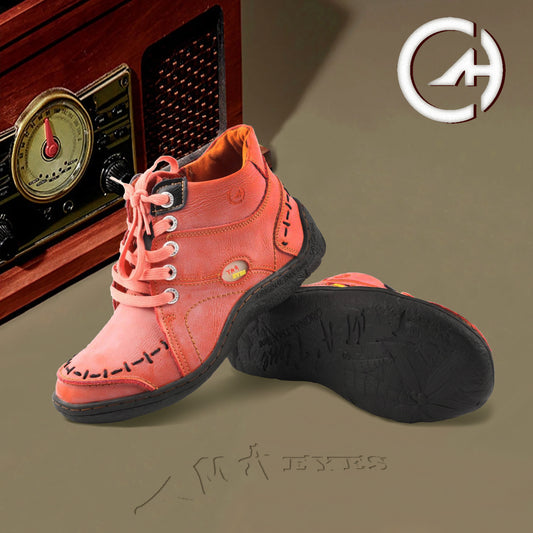 Introducing TMA EYES Ankle Boots: Now in Vibrant Orange and Purple!