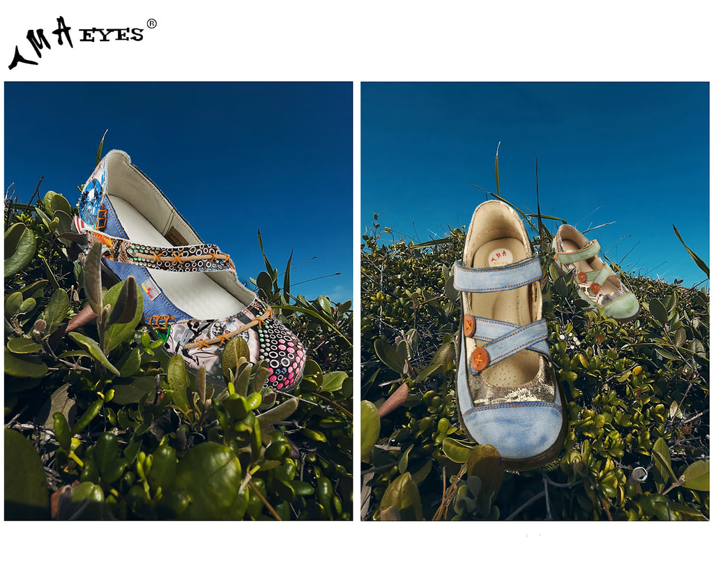 Step into Spring and Summer Style with TMA EYES' Criss-Cross Button Strap Sandals