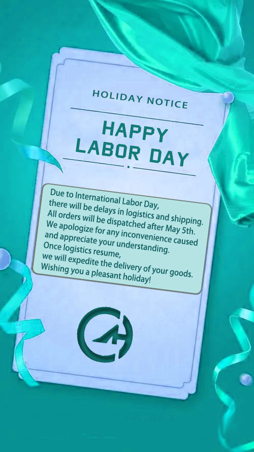 🎉 Holiday Notice: Shipping Delay Due to International Labor Day 🎉
