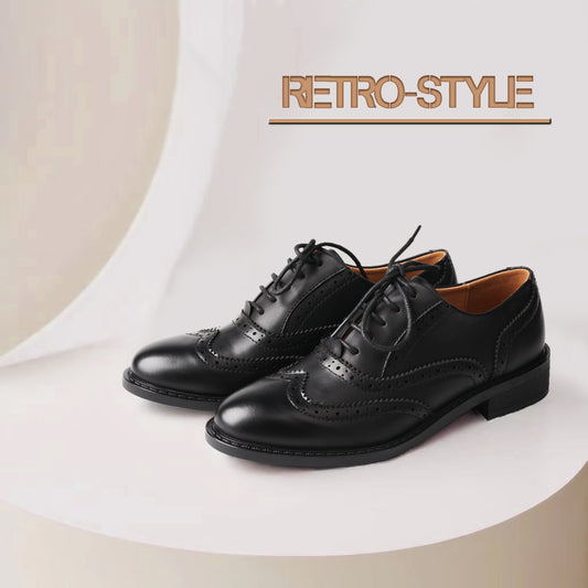 Timeless Elegance: Discover the Baroque Retro Carved Oxford Shoes by TMA EYES