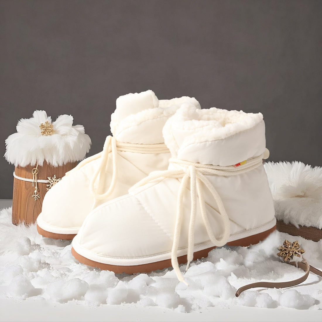 Winter’s Best Companion: TMA EYES White Snow Boots