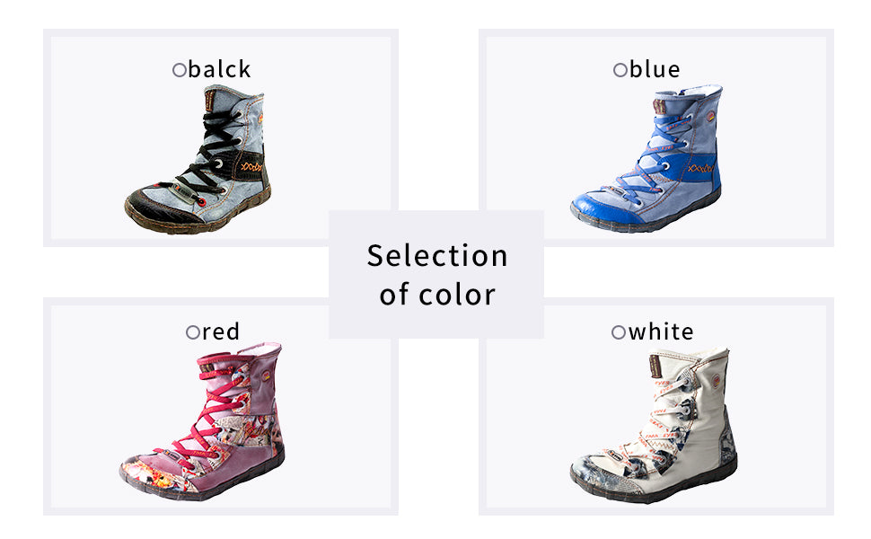 About our products：TMA EYES Women's Camo PU Leather Fashion Short Duck Boots