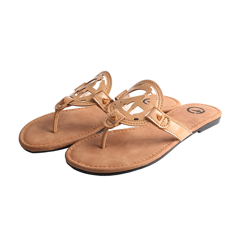 TMA EYES Summer New Style Slip-on Slippers Women's Casual All-match Flat Bottom Comfortable Beach Outdoor Simple Cool Sandals