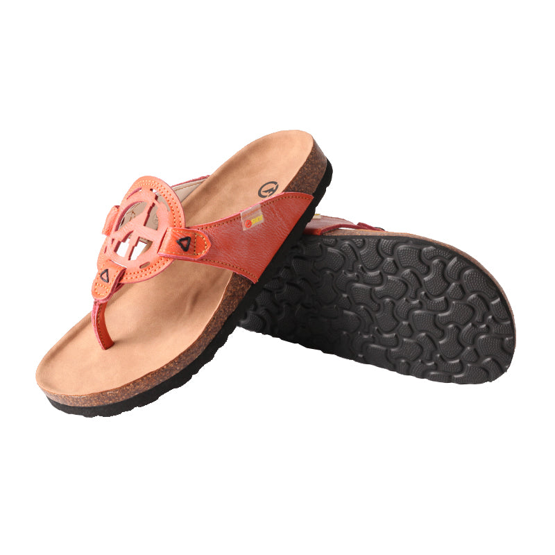 TMA EYES Women's Platform Toe-Ring Sandals: Stylish Hollow-Out Logo Slides for Indoor and Outdoor Summer Wear
