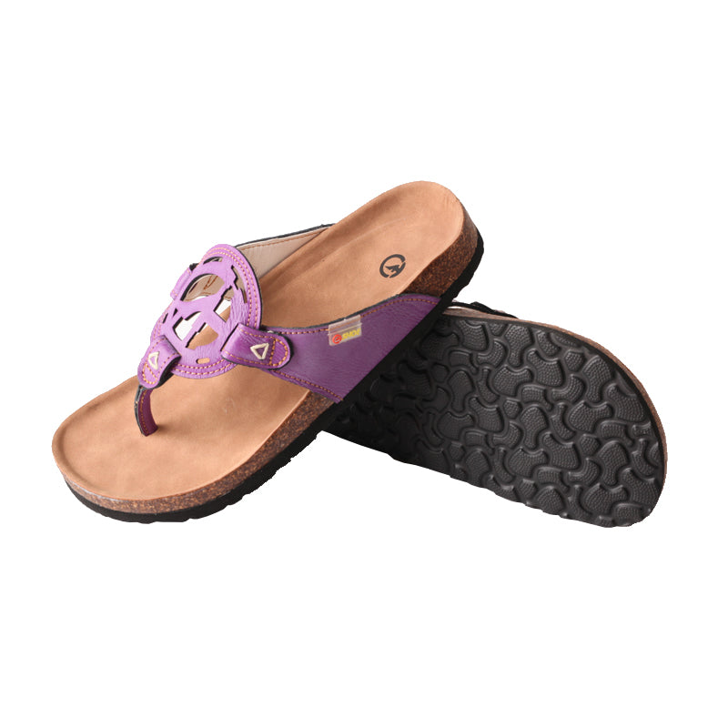 TMA EYES Women's Platform Toe-Ring Sandals: Stylish Hollow-Out Logo Slides for Indoor and Outdoor Summer Wear