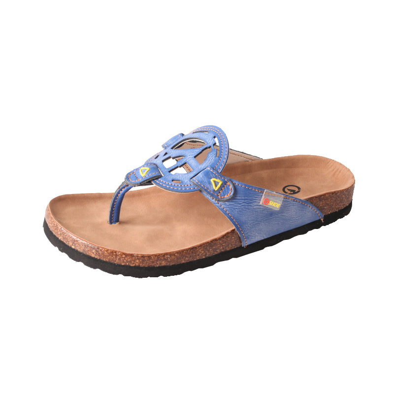 TMA EYES Women's Platform Toe-Ring Sandals: Stylish Hollow-Out Logo Slides for Indoor and Outdoor Summer Wear