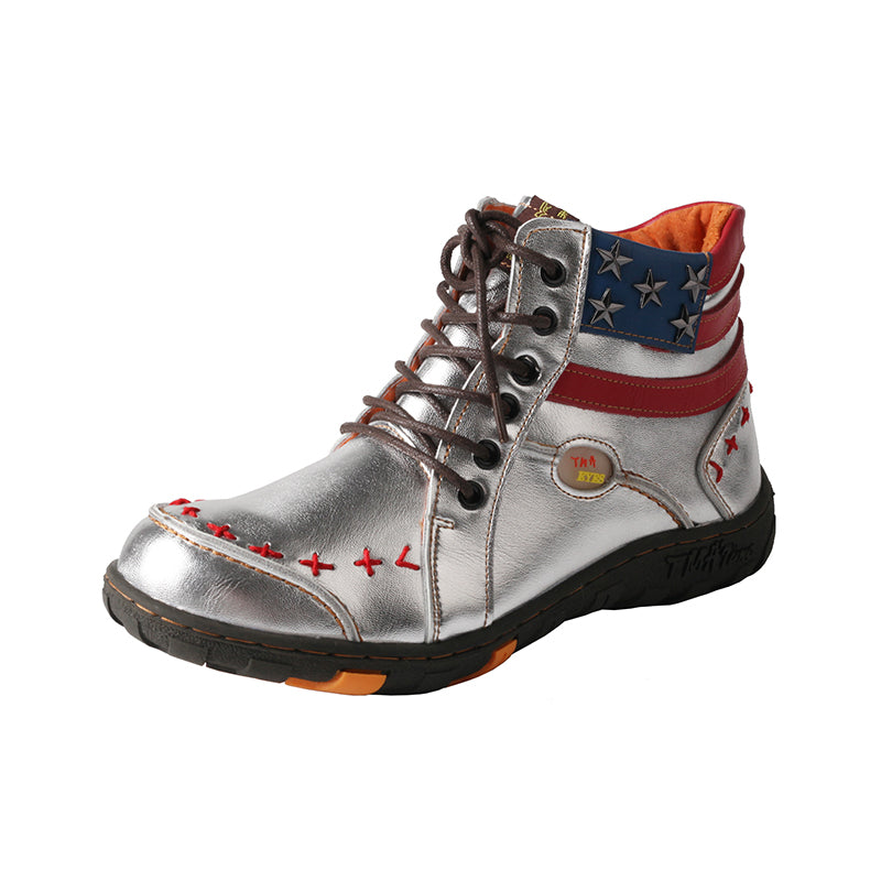 TMA EYES Ladies' New Arrival:  Stripe Patchwork Hand-Stitched Casual Sports Ankle Boots for All Seasons
