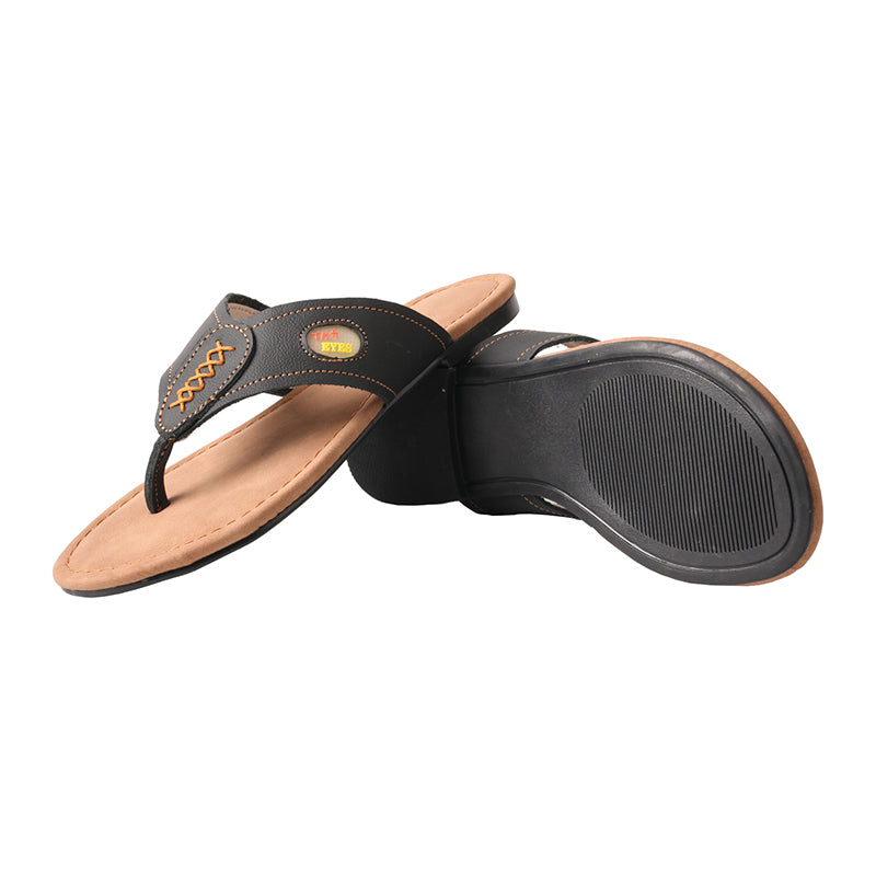 TMA EYES Women's New Arrival: Genuine Leather V-Shaped Toe Comfortable Slip-On Sandals