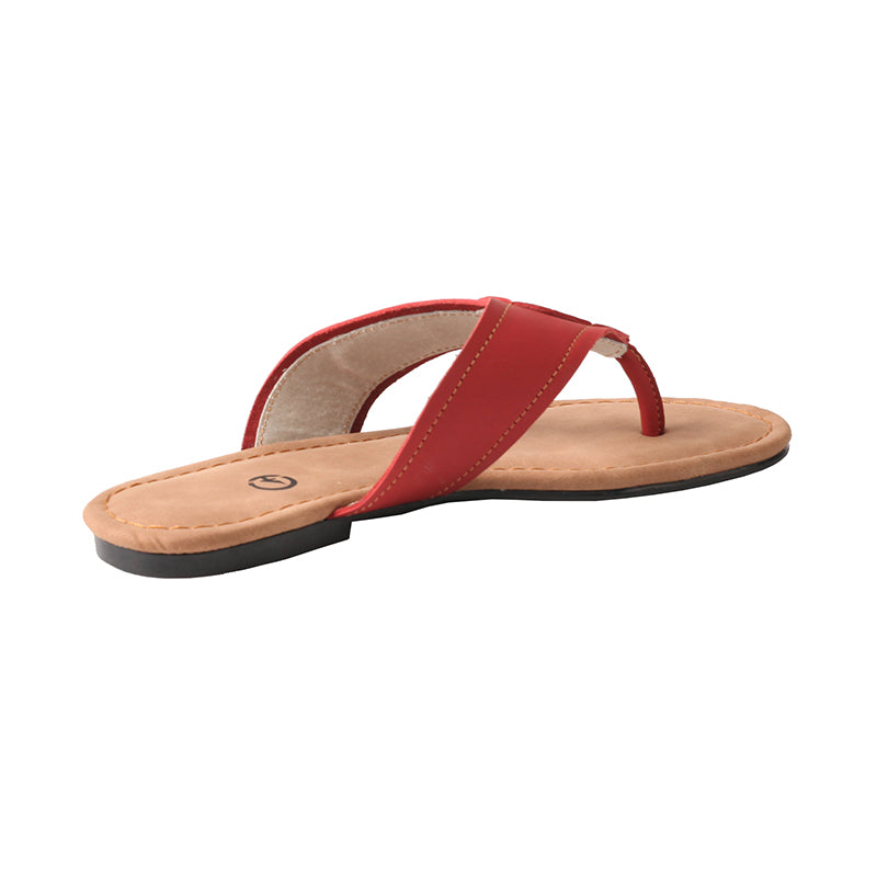 TMA EYES Women's New Arrival: Genuine Leather V-Shaped Toe Comfortable Slip-On Sandals