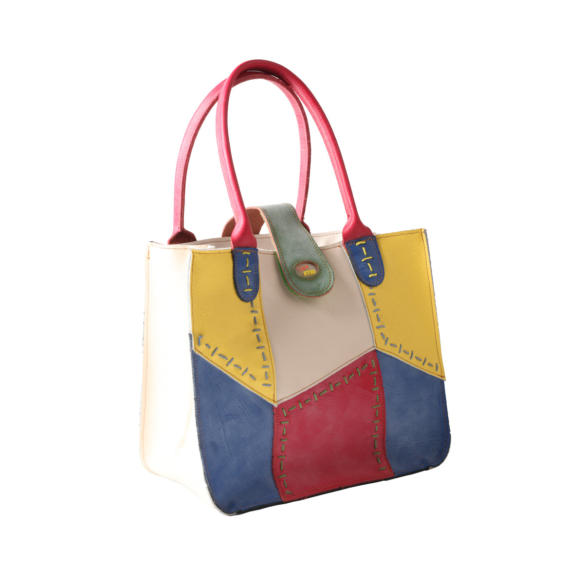 TMA EYES Multi-color Patchwork Handbag: Women's Contrasting New Tote Bag, Lightweight Commute, Fashionable High-End Ladies Bag