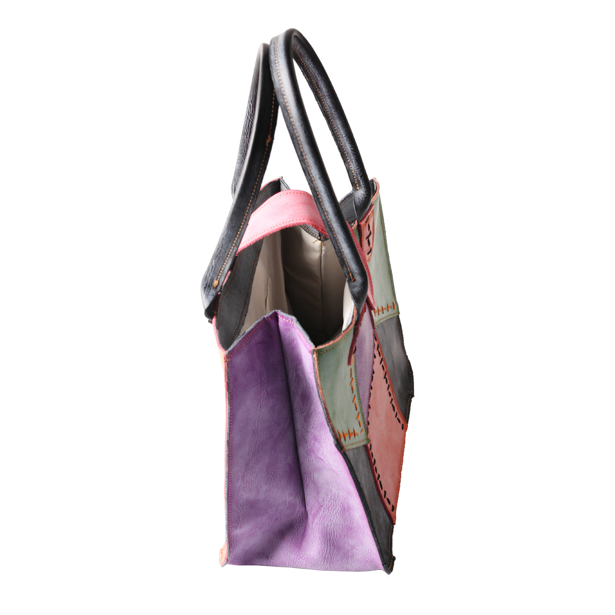 TMA EYES Multi-color Patchwork Handbag: Women's Contrasting New Tote Bag, Lightweight Commute, Fashionable High-End Ladies Bag